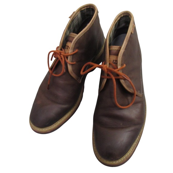 Pikolinos Men's Brown Leather Chukka Ankle Boots Size 8 US / 41 EU - Picture 1 of 11